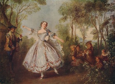 Mlle. Camargo tanzt, 1730, um 1915 von Nicolas Lancret