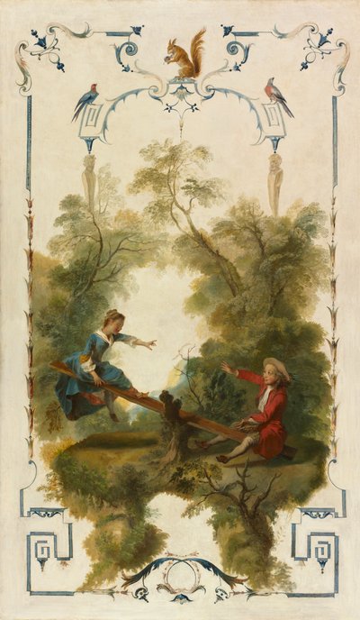 Die Wippe, ca. 1723-1727 von Nicolas Lancret