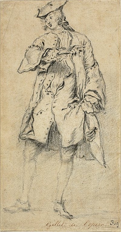 Junger Mann stehend von Nicolas Lancret
