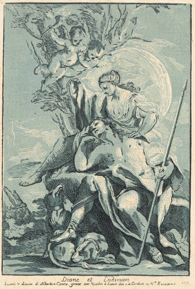Diana und Endymion von Nicolas Le Sueur after Sebastiano Conca