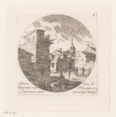 Figuren bei Ruine eines Tores von Nicolas Perelle