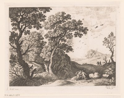 Landschaft mit Diana und einer Nymphe von Nicolas Perelle