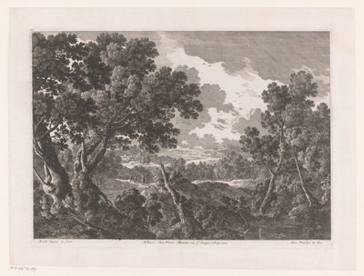 Landschaft mit Bäumen von Nicolas Perelle