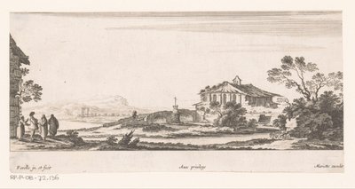 Landschaft mit Kapelle von Nicolas Perelle
