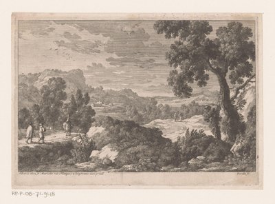 Landschaft mit Reisenden von Nicolas Perelle