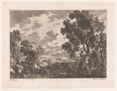 Flusslandschaft mit kurviger Straße von Nicolas Perelle