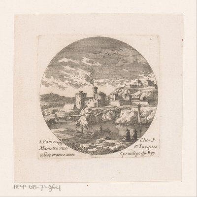 Festungsstadt mit Turm von Nicolas Perelle