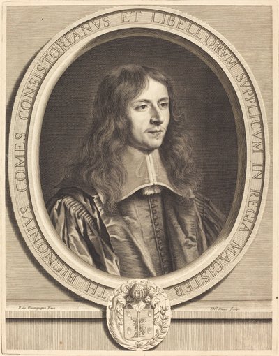 Thierry Bignon von Nicolas Pitau I after Philippe de Champaigne