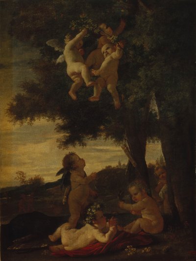 Amoretten und Genien, 1630-1633 von Nicolas Poussin