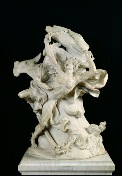 Prometheus in Ketten von Nicolas Sebastien Adam