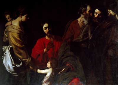 Christus unter den Kindern von Nicolas Tournier