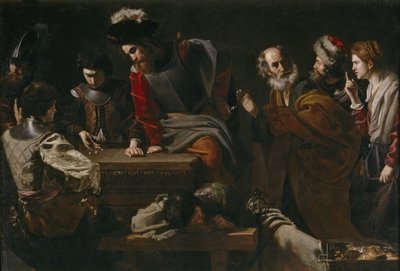 Die Verleugnung des Heiligen Petrus, ca. 1625 von Nicolas Tournier