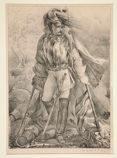 Cuirassier Français Portant un Drapeau von Nicolas Toussaint Charlet