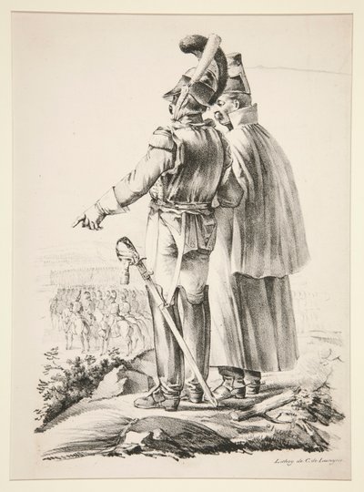 Deux Cuirassiers à pied von Nicolas Toussaint Charlet