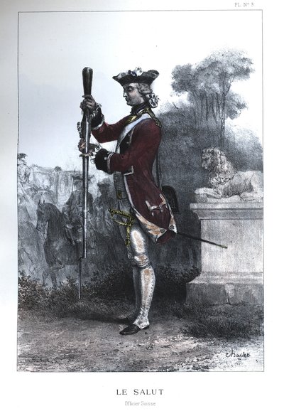 Offizier der Schweizer Garde von Nicolas Toussaint Charlet
