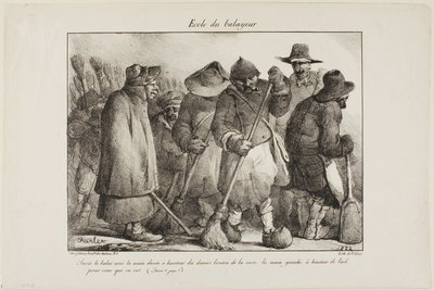Schule für Straßenkehrer von Nicolas Toussaint Charlet