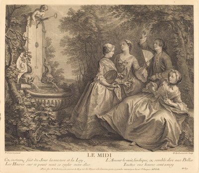 Der Mittag von Nicolas de Larmessin IV after Nicolas Lancret