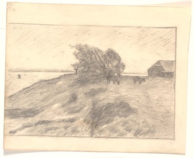 Aussicht bei Vejbjerggaard mit Venø von Niels Jakob Jakobsen Bjerre