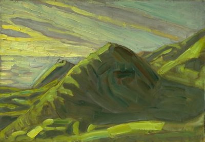 Klippen bei Røsnæs. Abend von Niels Larsen Stevns