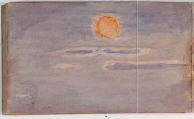 Himmelsstudie mit Sonnenuntergang von Niels Larsen Stevns