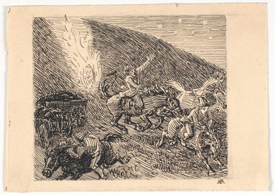Vorarbeit zu den Giebeln in Brunde von Niels Skovgaard
