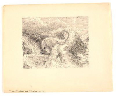 Illustration zu "Sandflugten ved Tisvilde" von Niels Skovgaard