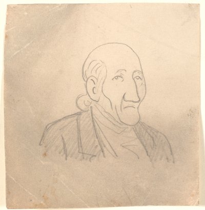 Karikatur eines alten Porträts von Niels Skovgaard