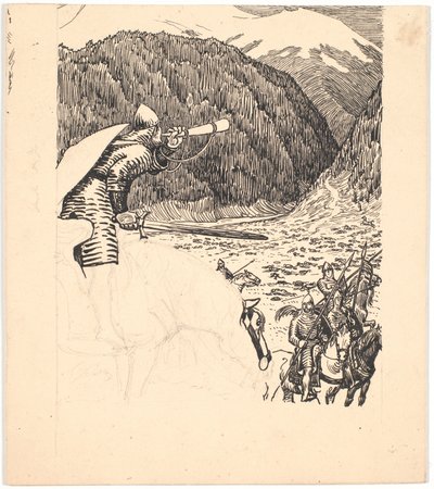 Roland bläst ins Horn von Niels Skovgaard