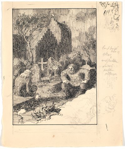 Strandwarnung und Kirchengeist von Niels Skovgaard