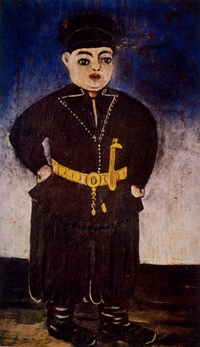 Junger Tscherkessenjunge von Niko Pirosmani
