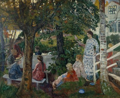 Geburtstag im Garten von Nikolai Astrup