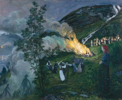 Mittsommerfeuer von Nikolai Astrup