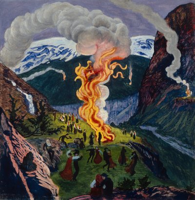 Mittsommerfeuer von Nikolai Astrup