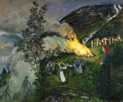 Mittsommerfeuer von Nikolai Astrup