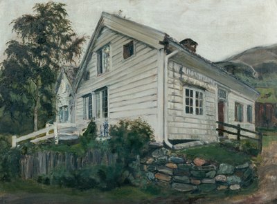 Das Pfarrhaus bei Regenwetter von Nikolai Astrup