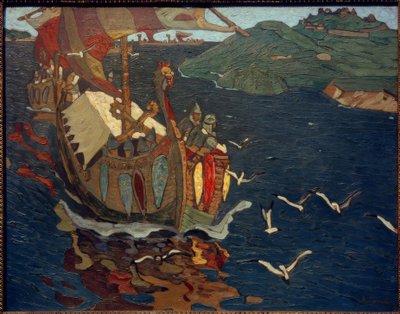 Fremde Kaufleute von Nikolai Konstantinowitsch Roerich