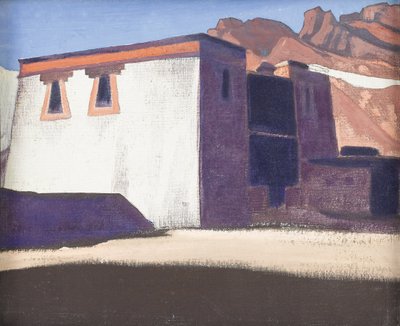Sharugon-Kloster, Tibet, 1928 von Nikolai Konstantinowitsch Roerich