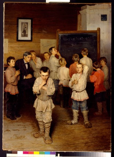 Kopfrechnen in der Grundschule von Nikolai Petrovich Bogdanov Belsky