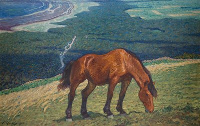Weidendes Pferd von Nils Kreuger