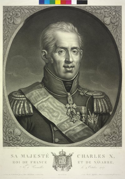 König von Frankreich Karl X. von Noel Francois Bertrand