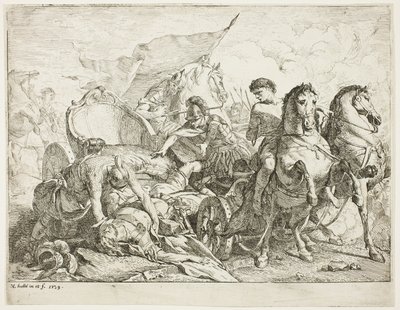 Antiochus fällt von seinem Streitwagen von Noel Halle