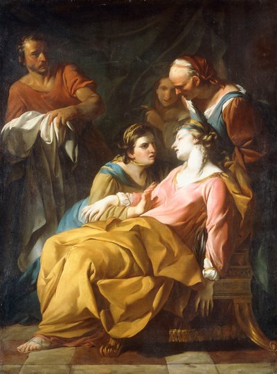 Phaedra erhält die Nachricht vom Tod des Hippolytus von Noel Halle