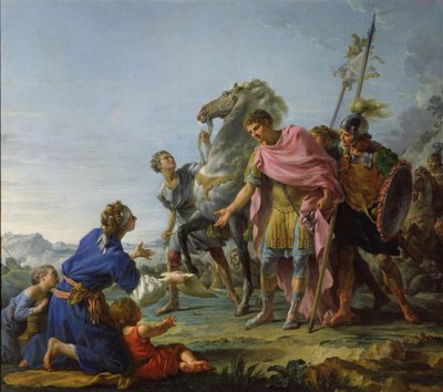 Trajan (53-117) zeigt Gnade, 1765 von Noel Halle