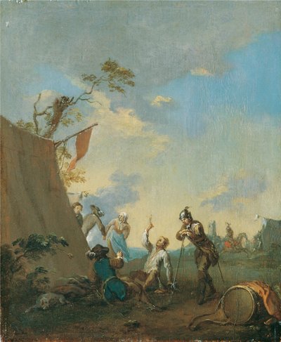 Soldaten im Zeltlager von Norbert Grund