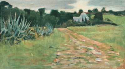 Saints House und Feld, Tanger, 1885 von Norman Garstin