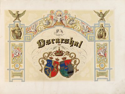 Oscarshal Titelseite, 1852 von Norwegian School