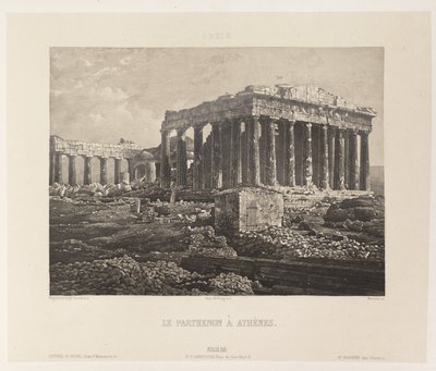 Griechenland. Der Parthenon in Athen von Nöel Marie Paymal Lerebours