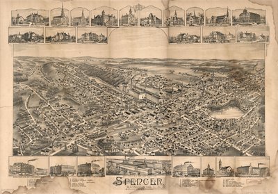 Spencer, Massachusetts, 1892 von O.H. Bailey and Co.
