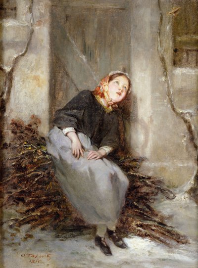 Der Zweigsammler, 1855 von Octave Tassaert