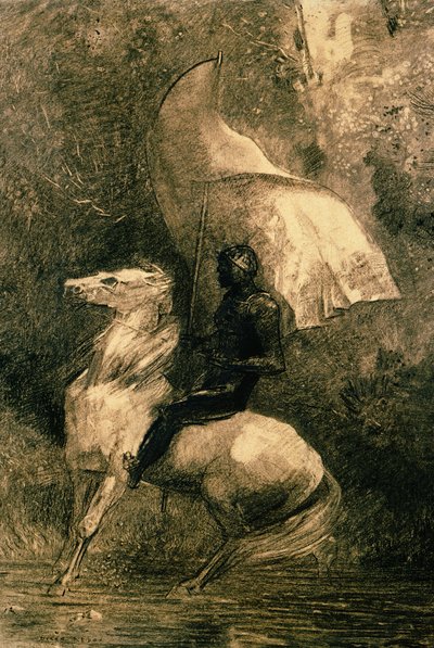 Ein Ritter, ca. 1885 von Odilon Redon